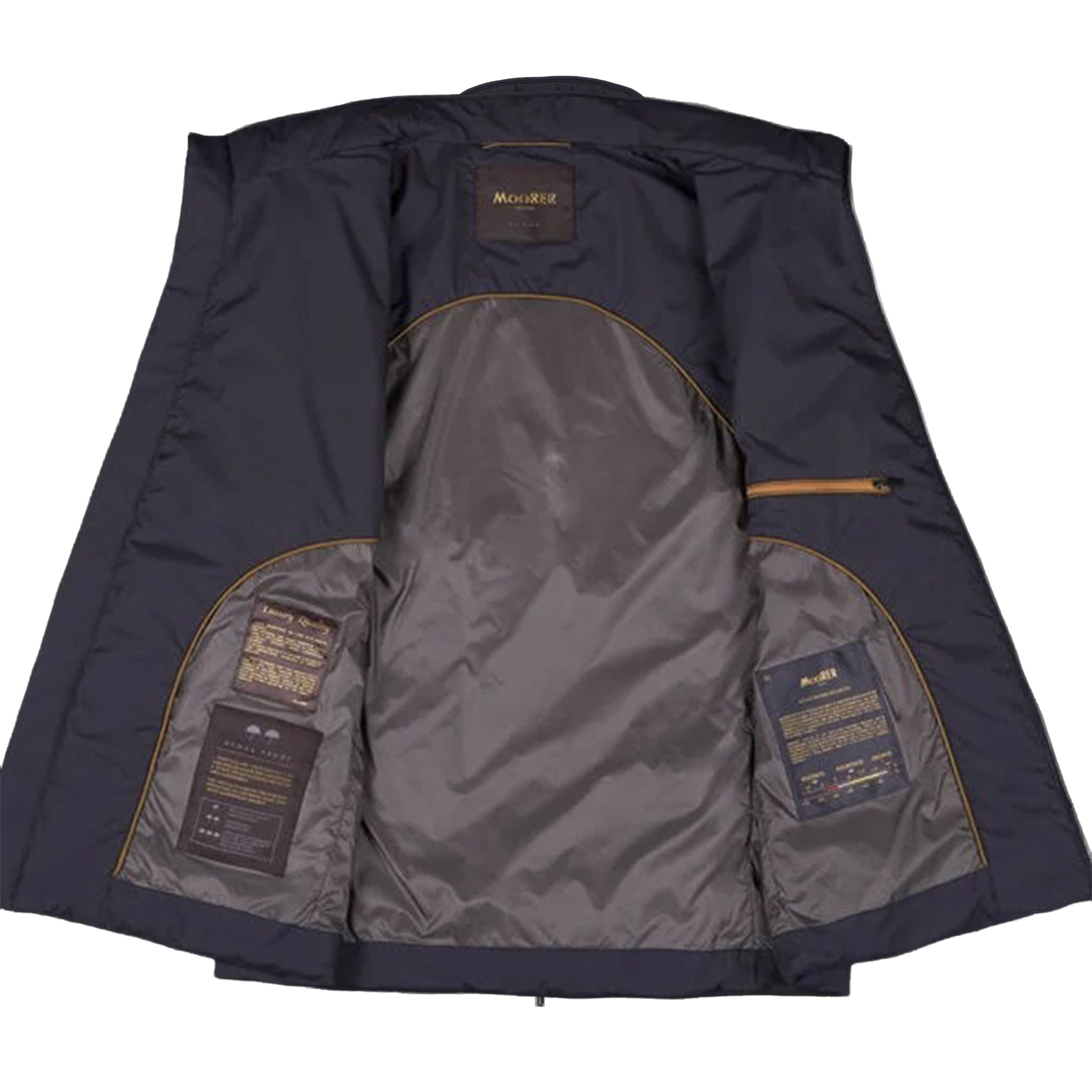 Moorer - Navy Blue 'Senio' Lightweight Padded Gilet BLOUSONS MooRER