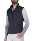Moorer - Navy Blue 'Senio' Lightweight Padded Gilet BLOUSONS MooRER