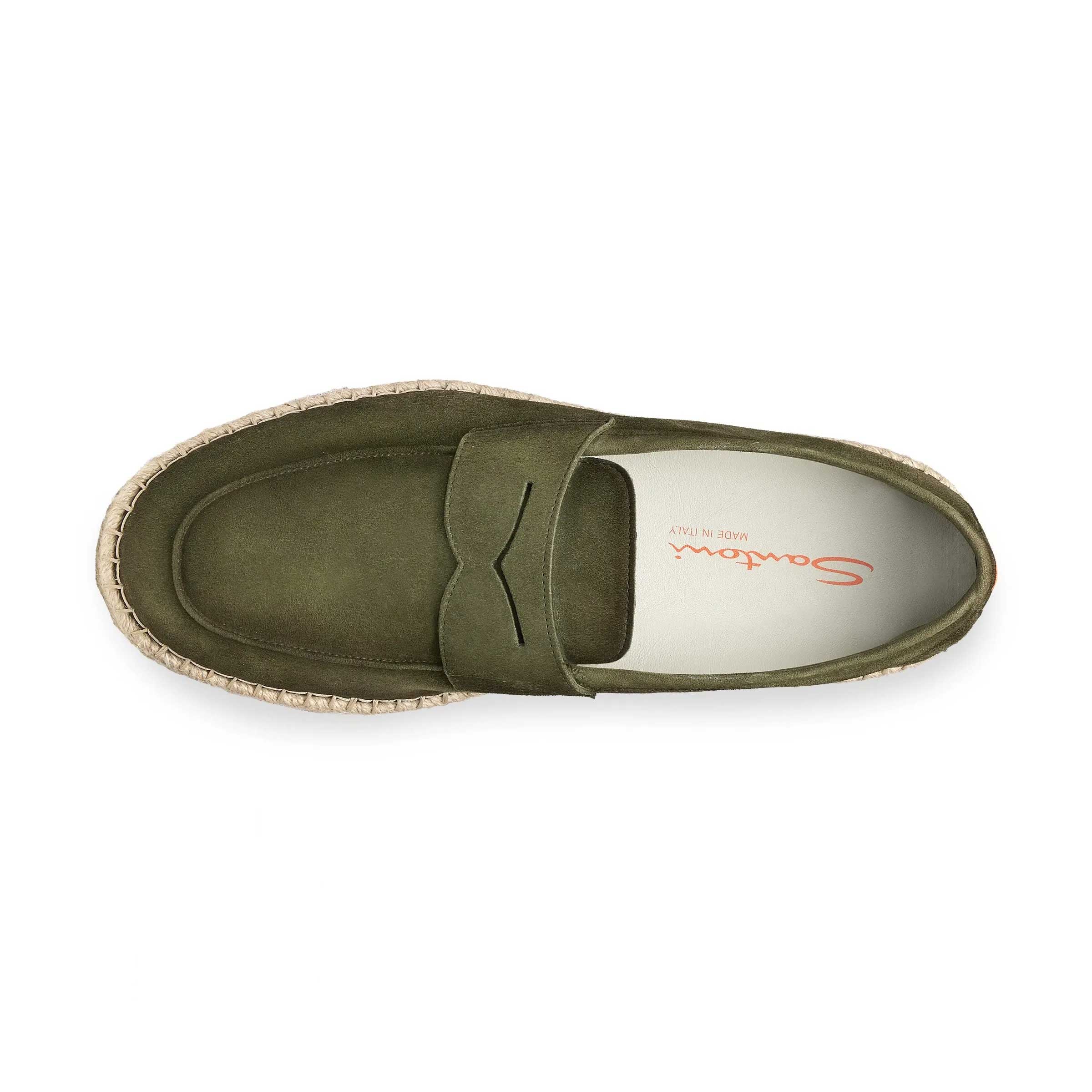 Santoni - Green Suede Espadrillas Loafers SHOES Santoni