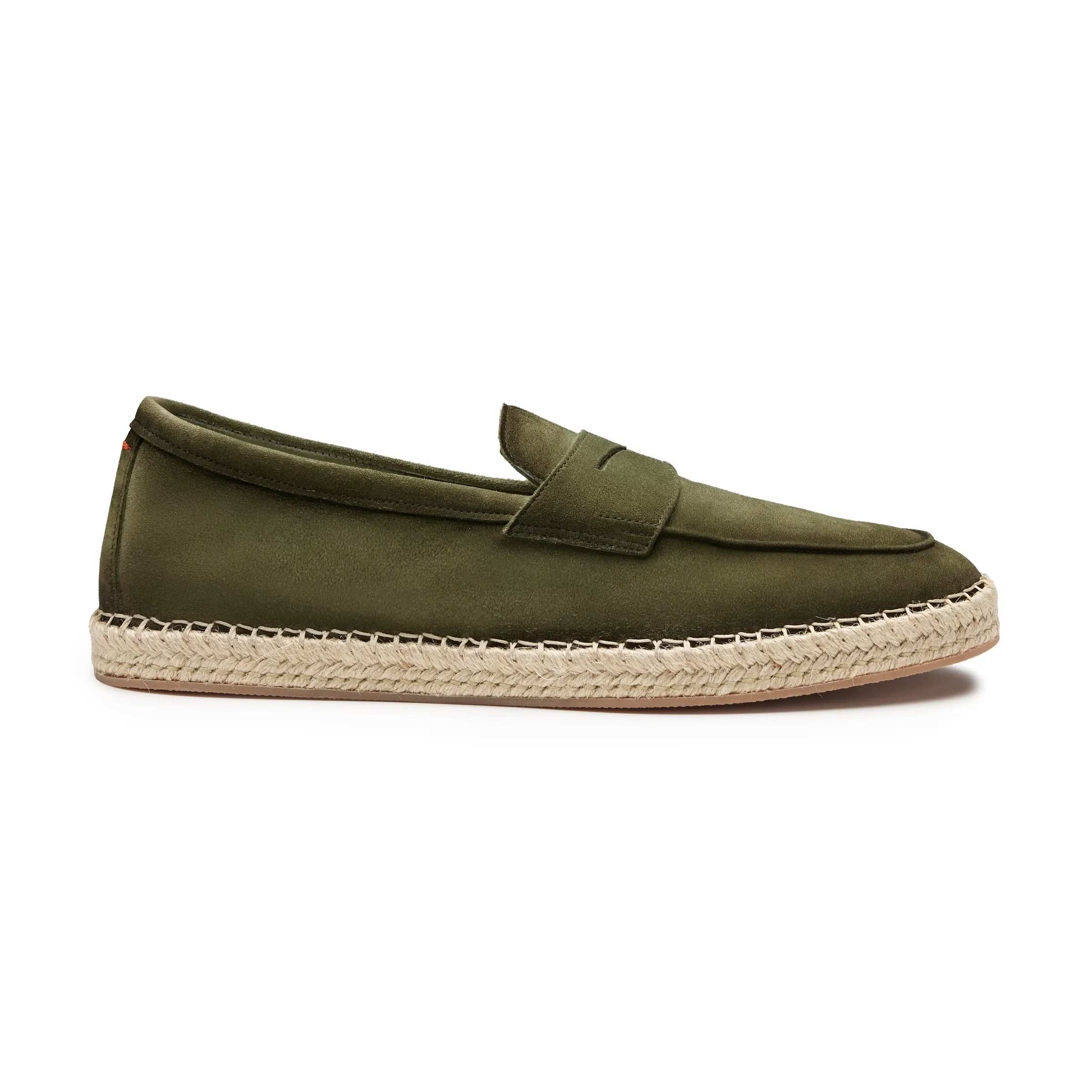 Santoni - Green Suede Espadrillas Loafers SHOES Santoni