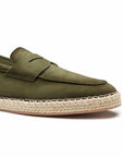 Santoni - Green Suede Espadrillas Loafers SHOES Santoni