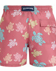Vilebrequin - Boudoir Pink 'Moorea' Multicolour Turtles Swim Shorts