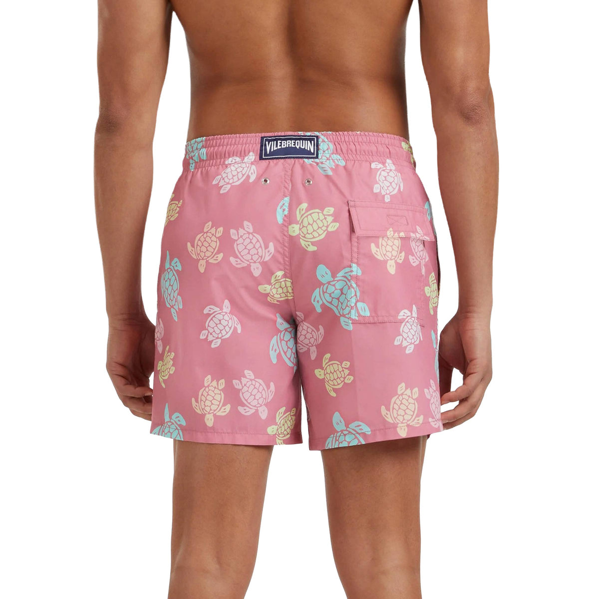 Vilebrequin - Boudoir Pink 'Moorea' Multicolour Turtles Swim Shorts SWIMWEAR Vilebrequin