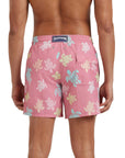 Vilebrequin - Boudoir Pink 'Moorea' Multicolour Turtles Swim Shorts