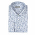 Navy Floral Italian Print Cotton & Linen Long Sleeve Shirt L/S SHIRTS Robert Old