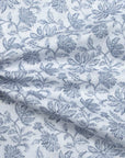 Robert Old - Navy Floral Italian Print Cotton & Linen Long Sleeve Shirt L/S SHIRTS Robert Old