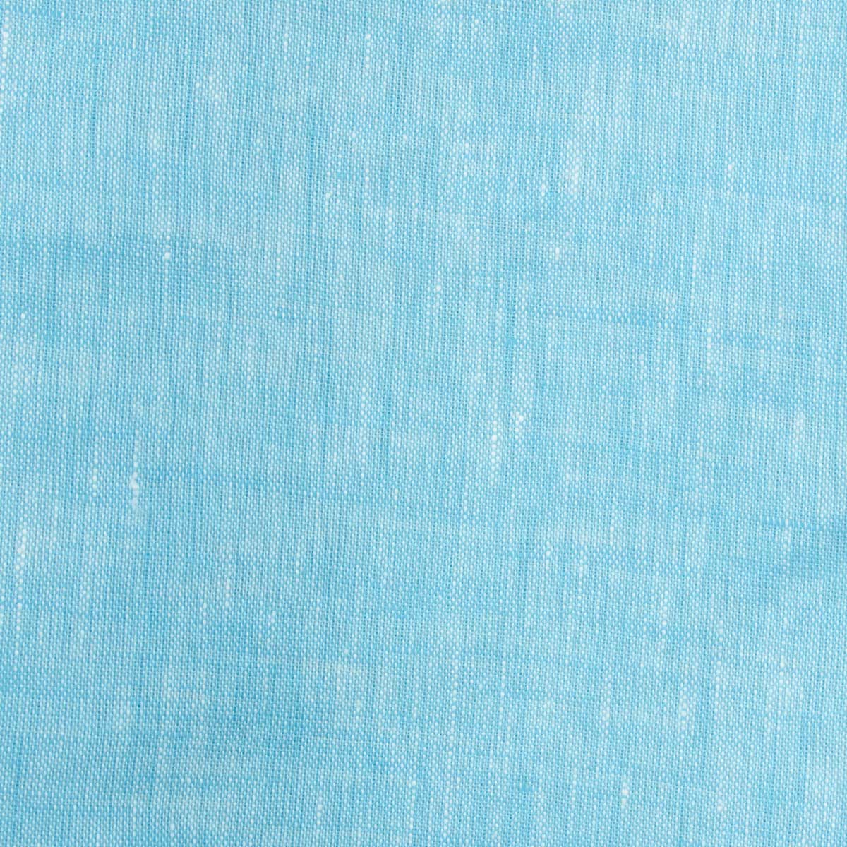 Light Blue Italian Linen Long Sleeve Shirt L/S SHIRTS Robert Old