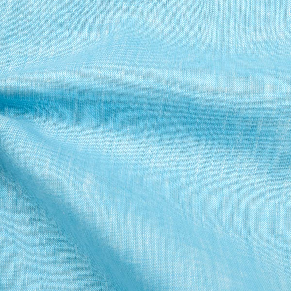 Light Blue Italian Linen Long Sleeve Shirt L/S SHIRTS Robert Old