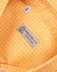 Robert Old - Orange Geometric Print Italian Cotton Long Sleeve Shirt L/S SHIRTS Robert Old