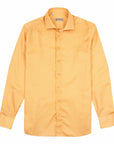 Robert Old - Orange Geometric Print Italian Cotton Long Sleeve Shirt L/S SHIRTS Robert Old