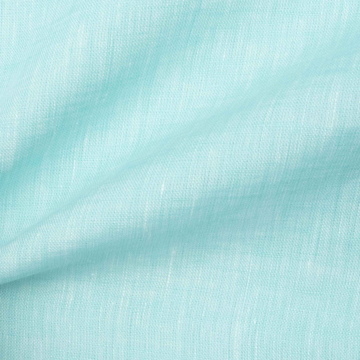 Turquoise Pure Linen Italian Short Sleeve Shirt S/S SHIRTS Robert Old