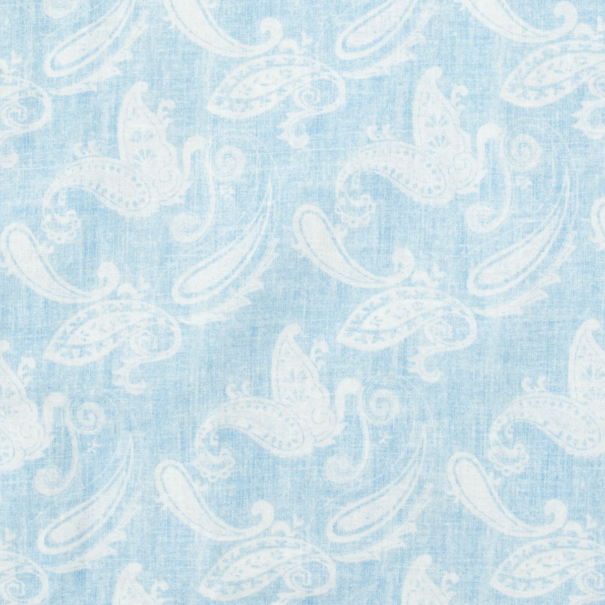 Robert Old - Light Blue Floral Print Italian Cotton &amp; Linen Short Sleeve Shirt S/S SHIRTS Robert Old