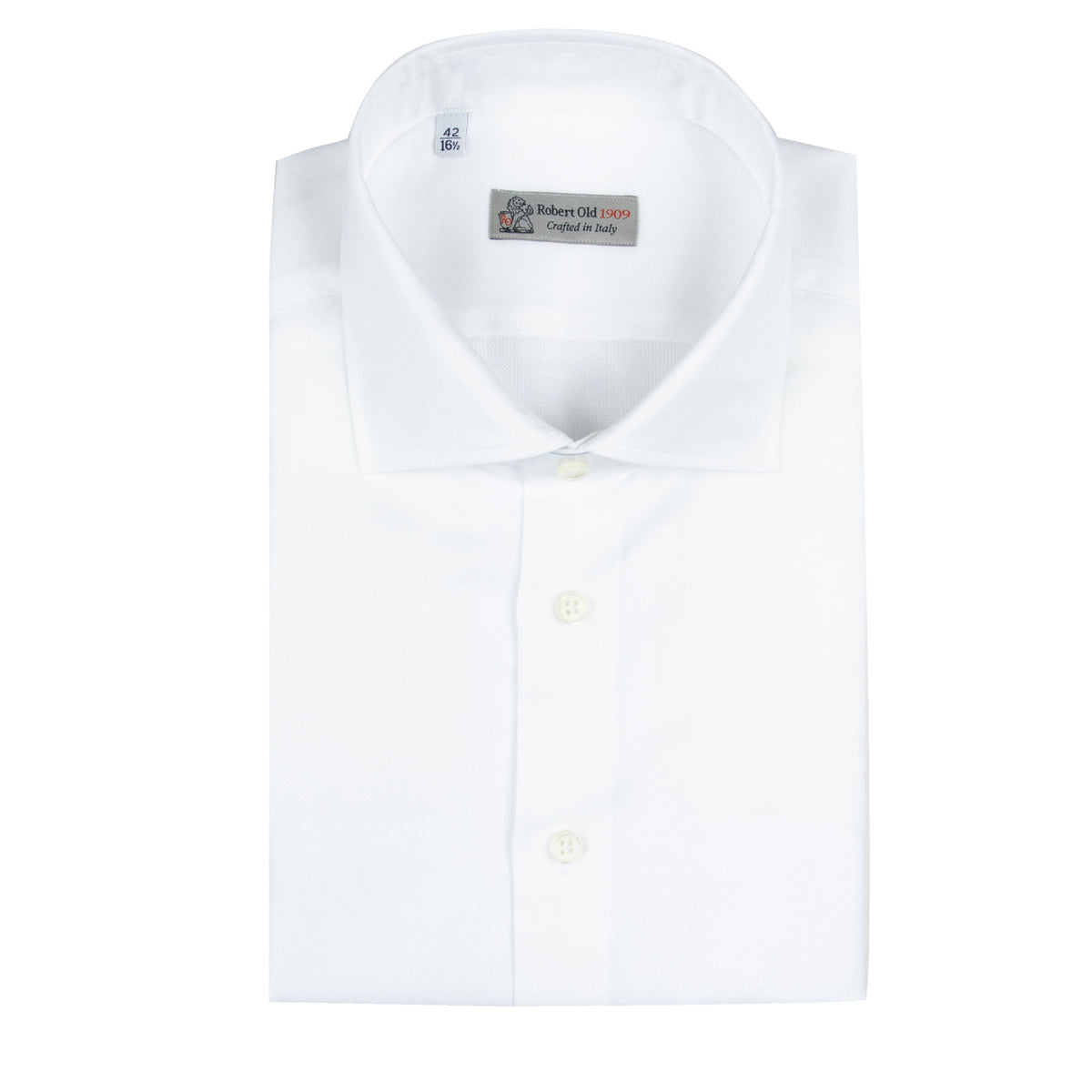 White Italian Cotton & Linen Short Sleeve Shirt S/S SHIRTS Robert Old
