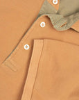 Robert Old - Caramel Brown Piqué Cotton Short Sleeve Polo Shirt S/S POLOS Robert Old