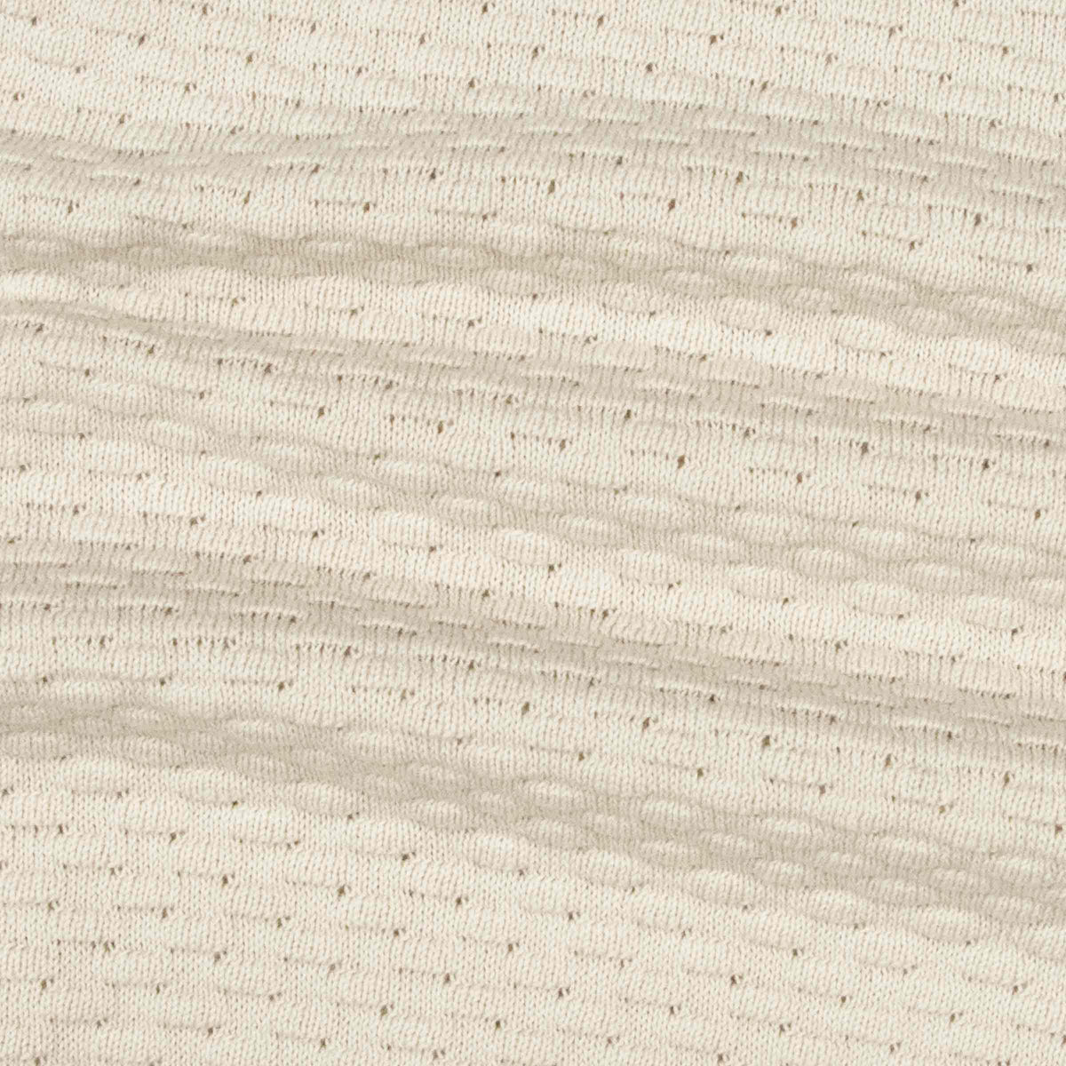 Natural Beige Pure Cotton Knit Short Sleeve Polo Shirt S/S POLOS Robert Old