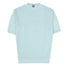 Fedeli - Light Cyan Miguel Giza Knitted Cotton Crew Neck T-shirt TEE SHIRTS FEDELI