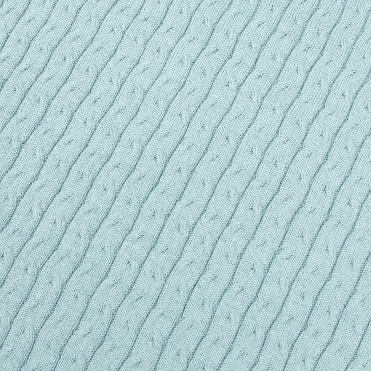 Fedeli - Light Cyan Miguel Giza Knitted Cotton Crew Neck T-shirt TEE SHIRTS FEDELI