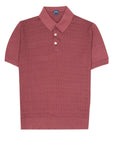 Fedeli - Merlot Red Giza Cotton Polo Shirt S/S POLOS FEDELI