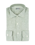 Robert Old - Green Italian Linen Long Sleeve Shirt L/S SHIRTS Robert Old