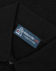 Robert Old - Black Pure Cotton Knit Short Sleeve Polo Shirt S/S POLOS Robert Old