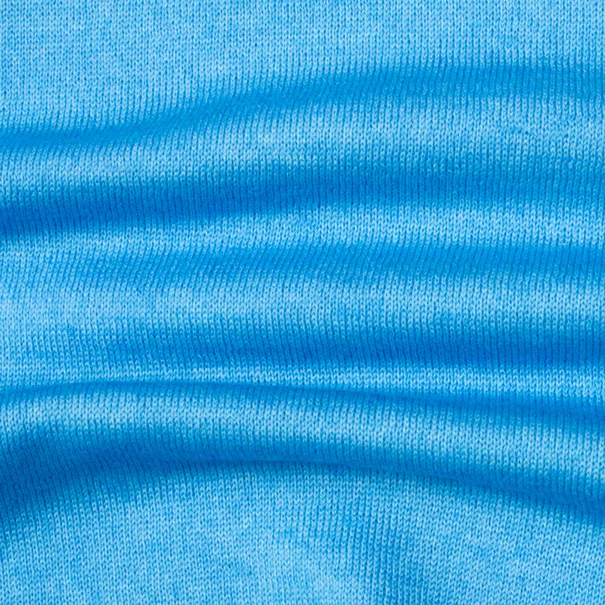 Robert Old - Bright Blue 100% Virgin Wool Long Sleeve Zip Neck Sweater KNITWEAR Robert Old
