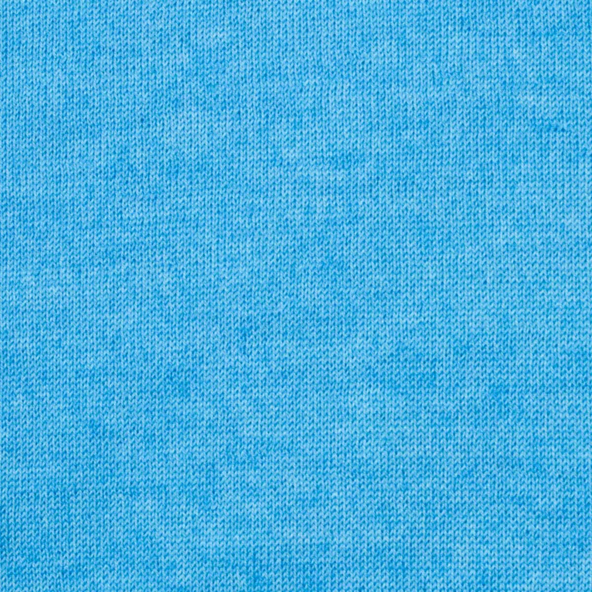 Robert Old - Bright Blue 100% Virgin Wool Long Sleeve Zip Neck Sweater KNITWEAR Robert Old