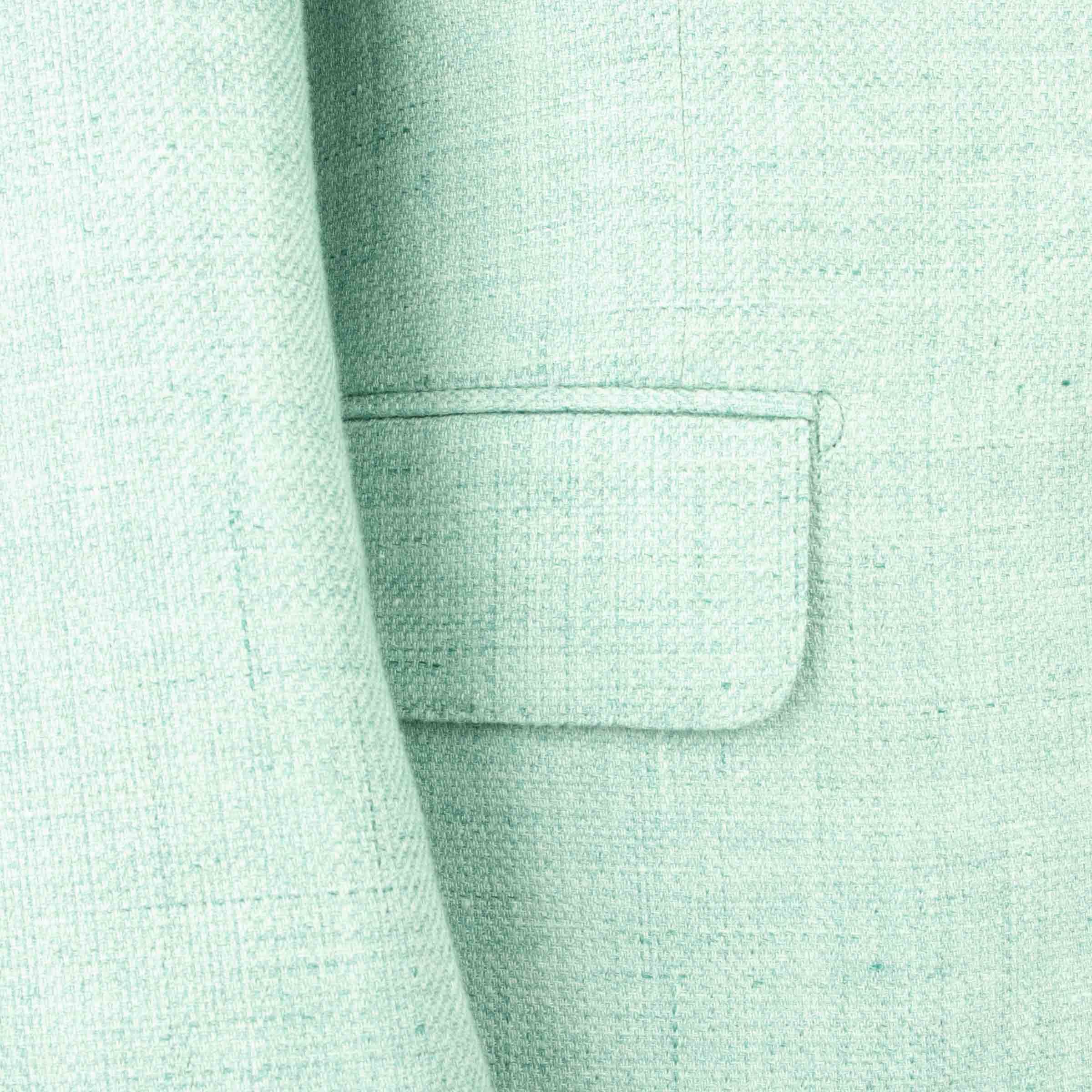 Robert Old - Mint Green Wool &amp; Linen Jacket JACKETS Robert Old
