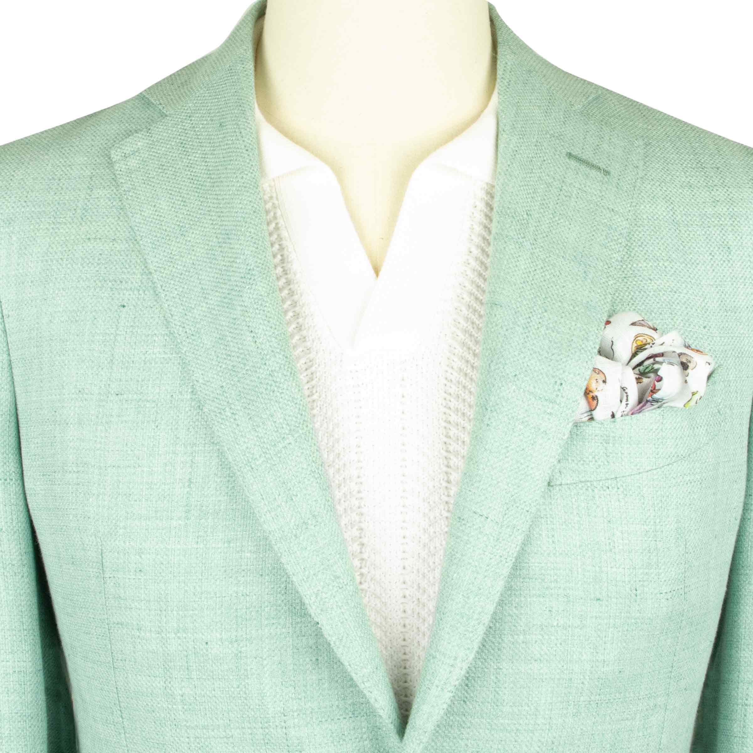 Robert Old - Mint Green Wool & Linen Jacket JACKETS Robert Old