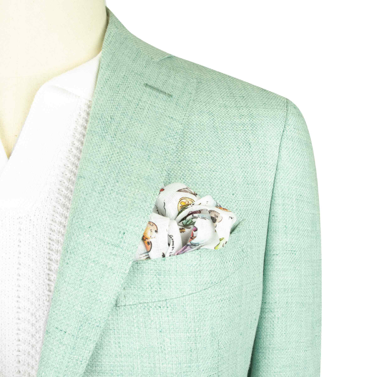 Mint Green Wool & Linen Jacket JACKETS Robert Old