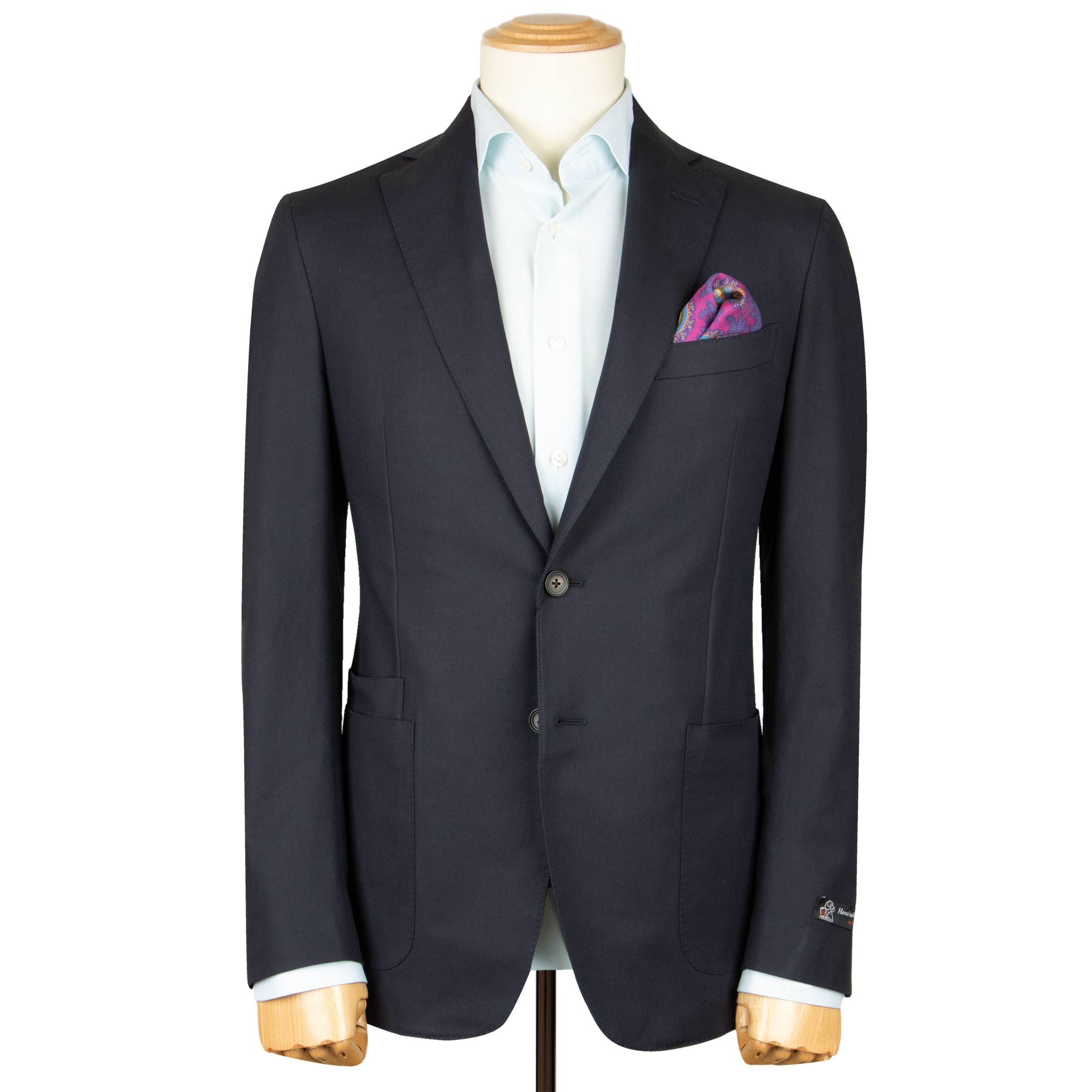 Robert Old - Navy Cotton Unlined Jacket Crafted in Italy JACKETS Robert Old