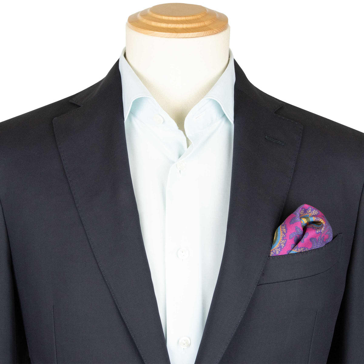 Navy Cotton Unlined Jacket Crafted in Italy JACKETS Robert Old