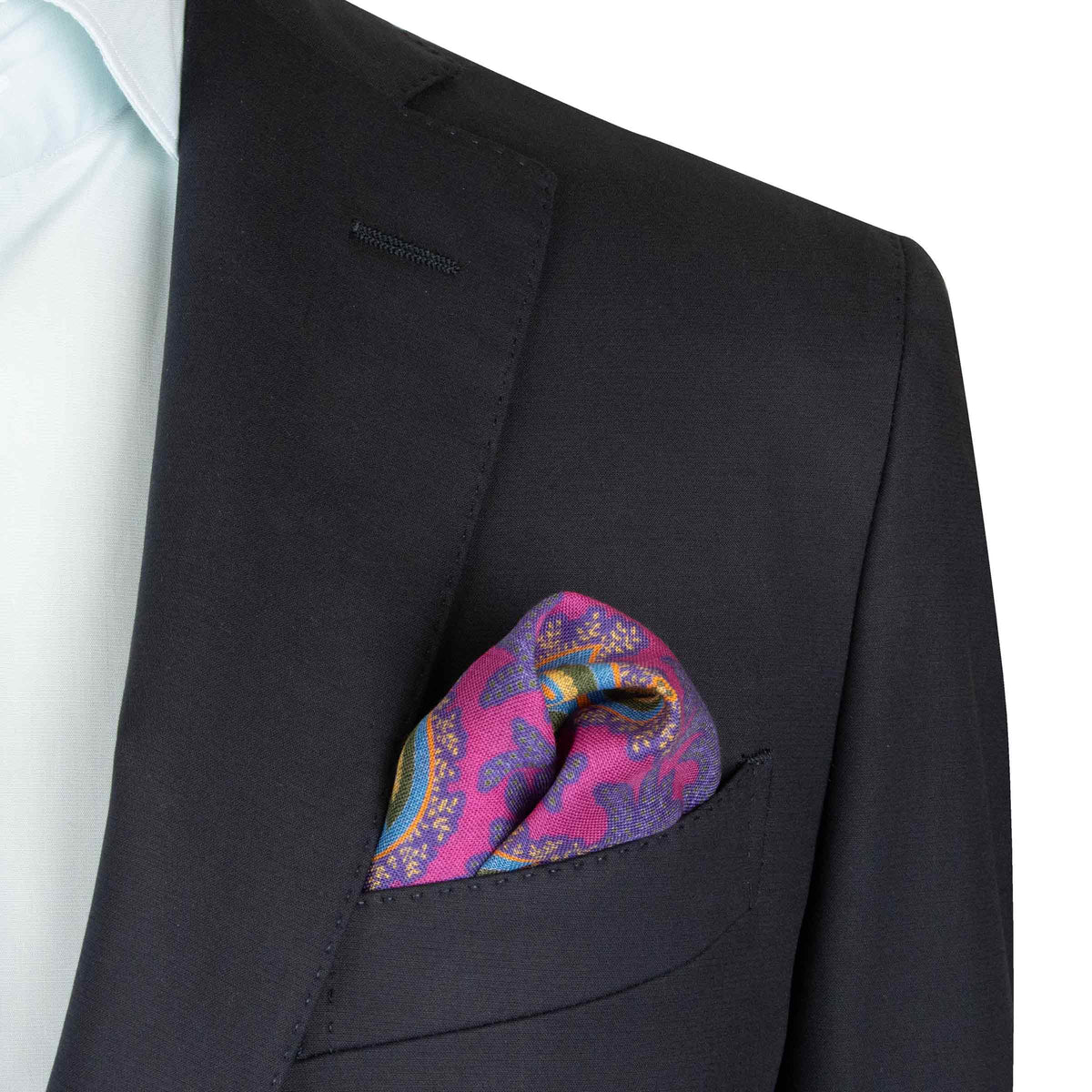 Navy Cotton Unlined Jacket Crafted in Italy JACKETS Robert Old