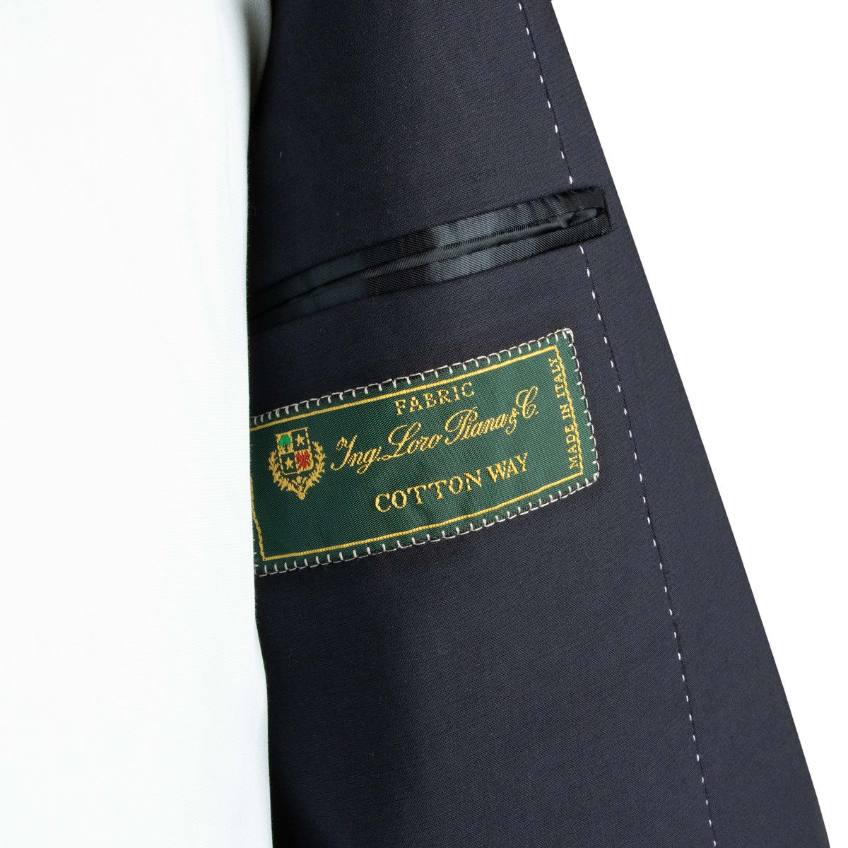 Navy Cotton Unlined Jacket Crafted in Italy JACKETS Robert Old