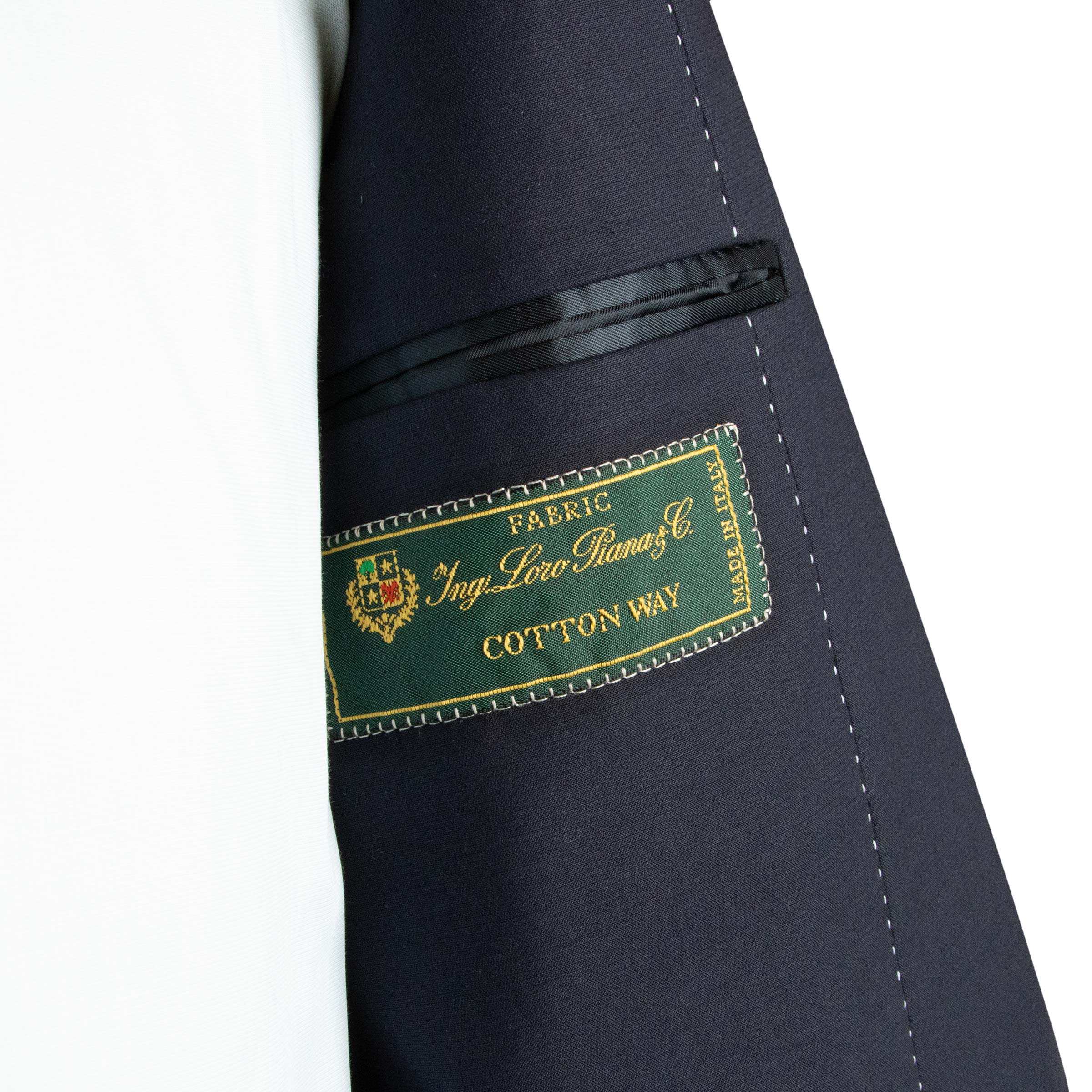 Robert Old - Navy Cotton Unlined Jacket Crafted in Italy JACKETS Robert Old