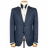 Belvest - Navy & Black Check 'Natural Soft' Wool, Silk & Linen Jacket JACKETS Belvest