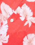 Robert Old - Red Floral Print 100% Linen Resort Shirt S/S SHIRTS Robert Old