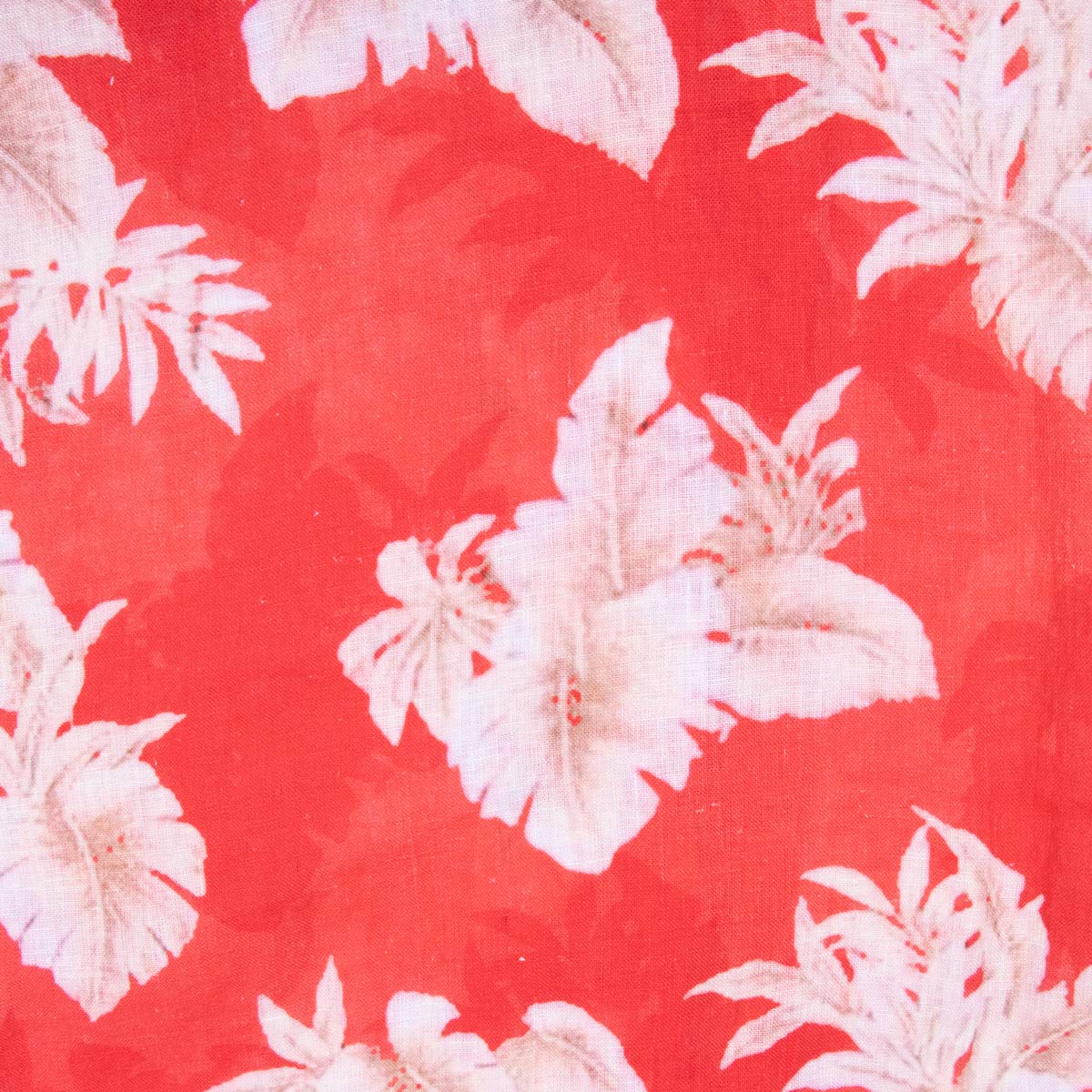 Robert Old - Red Floral Print 100% Linen Resort Shirt S/S SHIRTS Robert Old