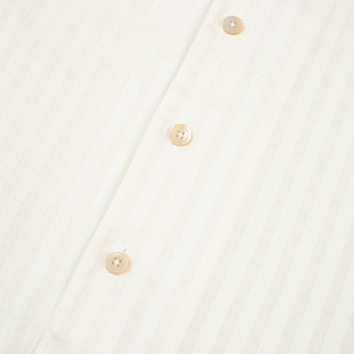 Robert Old - Cream Striped Cotton Resort Shirt S/S SHIRTS Robert Old