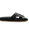 Santoni - Black Crossover-strap Leather Sandals SHOES Santoni