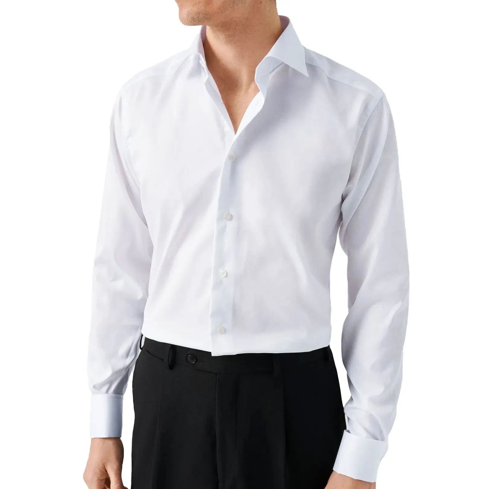 Eton - White Slim Fit Double Cuff Shirt L/S SHIRTS Eton