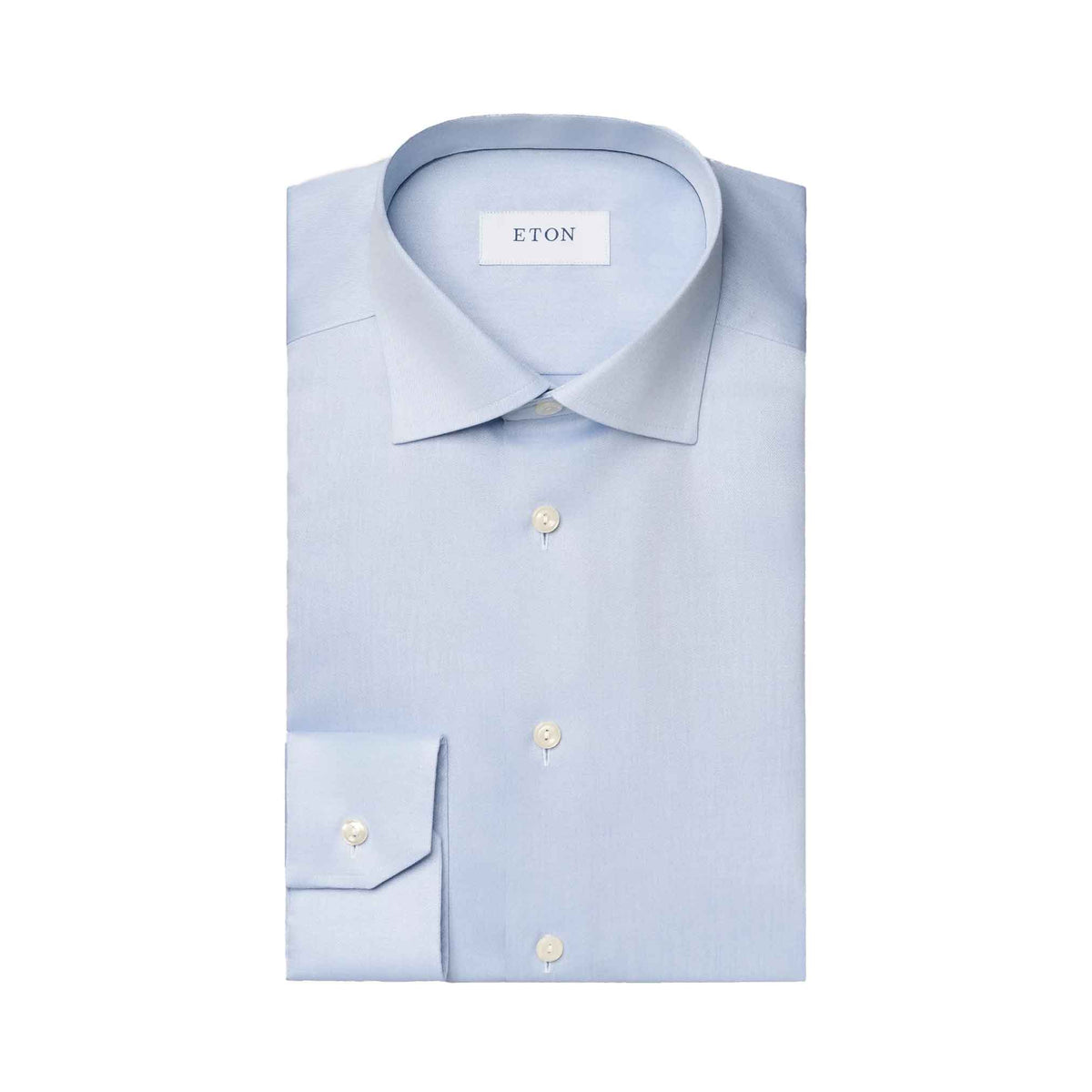 Eton - Light Blue Signature Twill Contemporary Fit Shirt L/S SHIRTS Eton