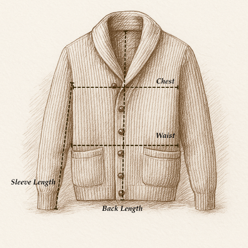 Cashmere Sweater Size Advice and Measurements 