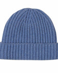 Robert Old - Fisherman Knit 8ply Cashmere Hat - Azzuro Blue CAPS & HATS Robert Old