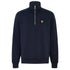 Belstaff - Dark Ink Organic Cotton Quarter Zip Sweater SWEATS Belstaff