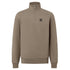 Belstaff - Dusty Taupe Organic Cotton Quarter Zip Sweater SWEATS Belstaff