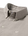 Belstaff - Concrete Grey Street Cotton Corduroy Oxford Shirt L/S SHIRTS Belstaff