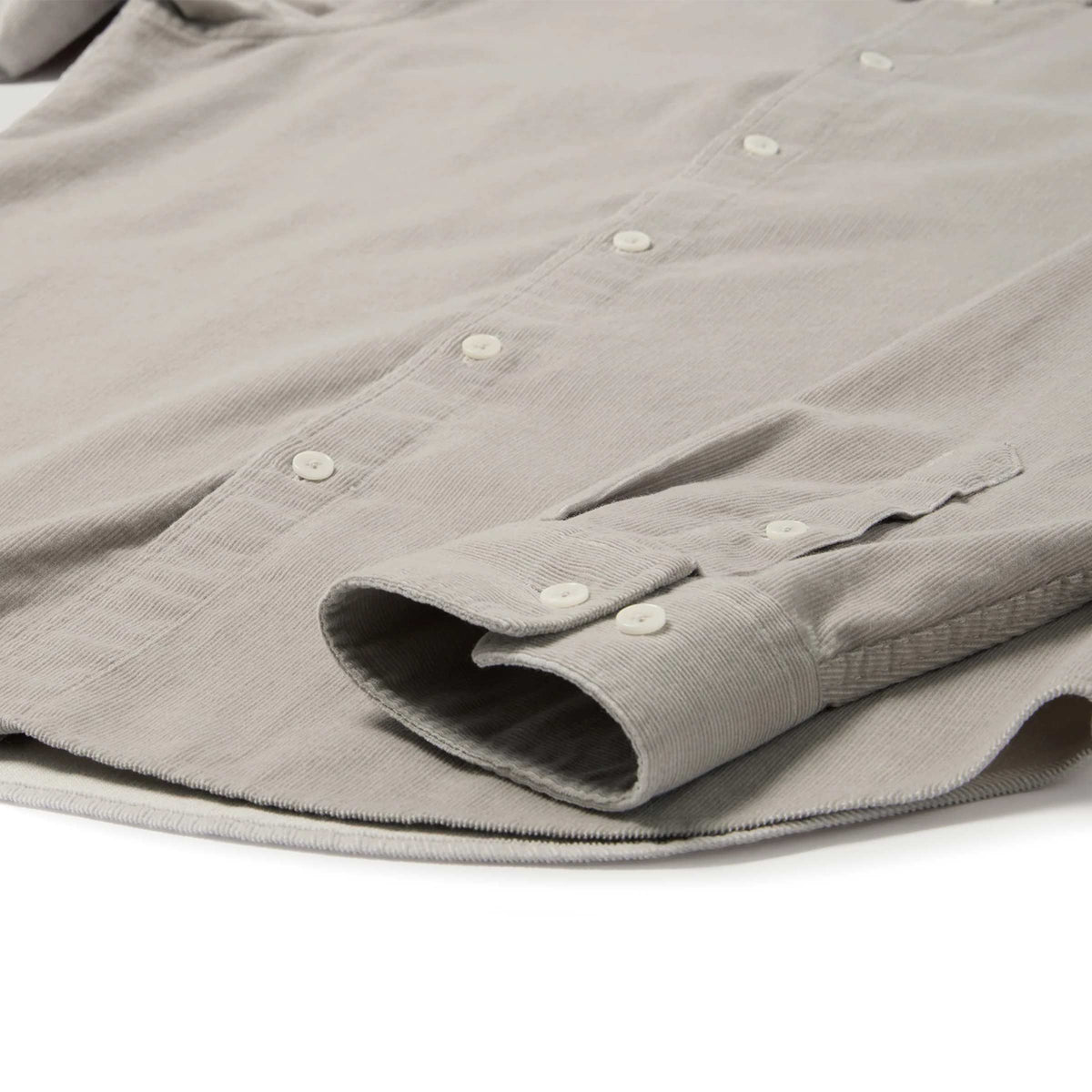 Belstaff - Concrete Grey Street Cotton Corduroy Oxford Shirt L/S SHIRTS Belstaff