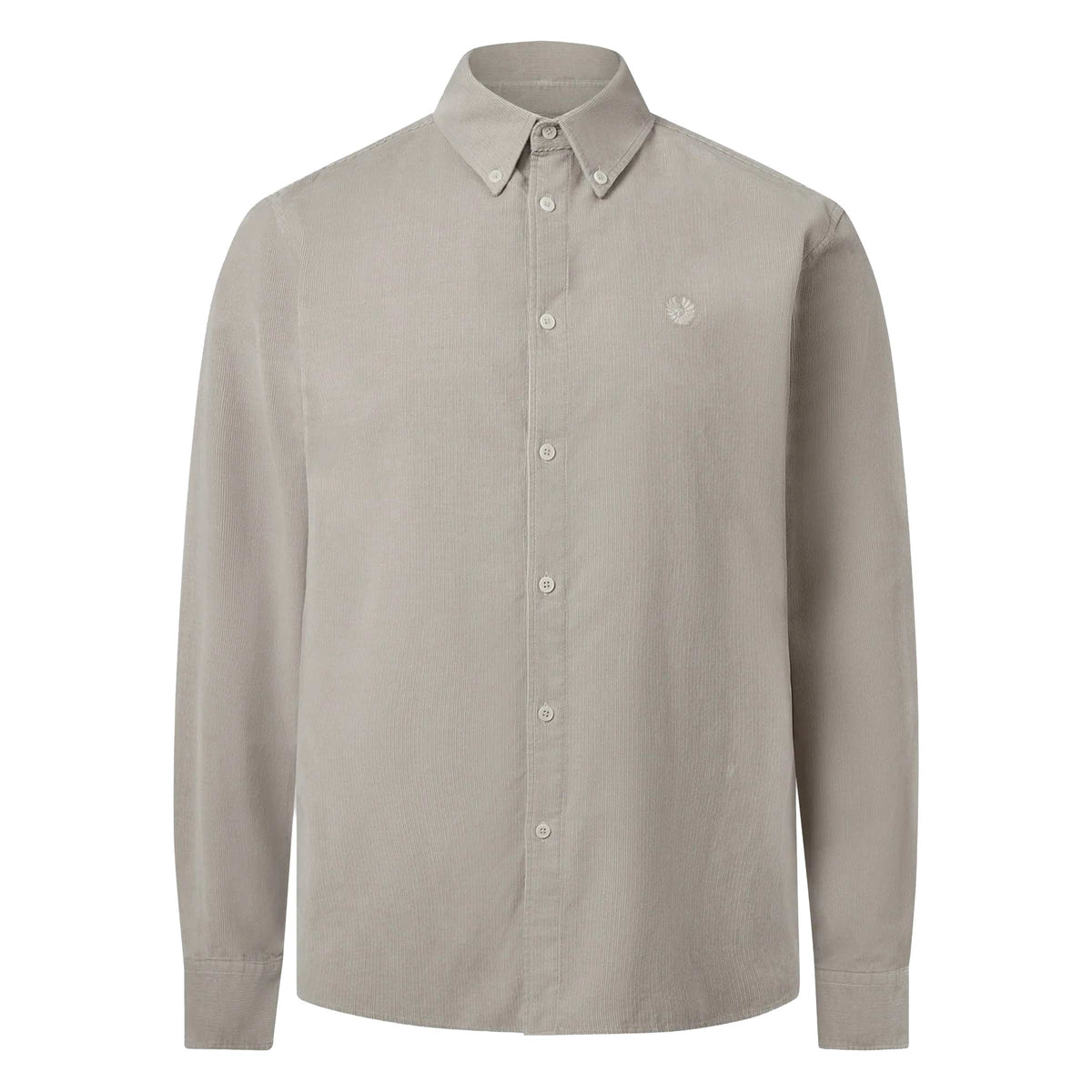Belstaff - Concrete Grey Street Cotton Corduroy Oxford Shirt L/S SHIRTS Belstaff