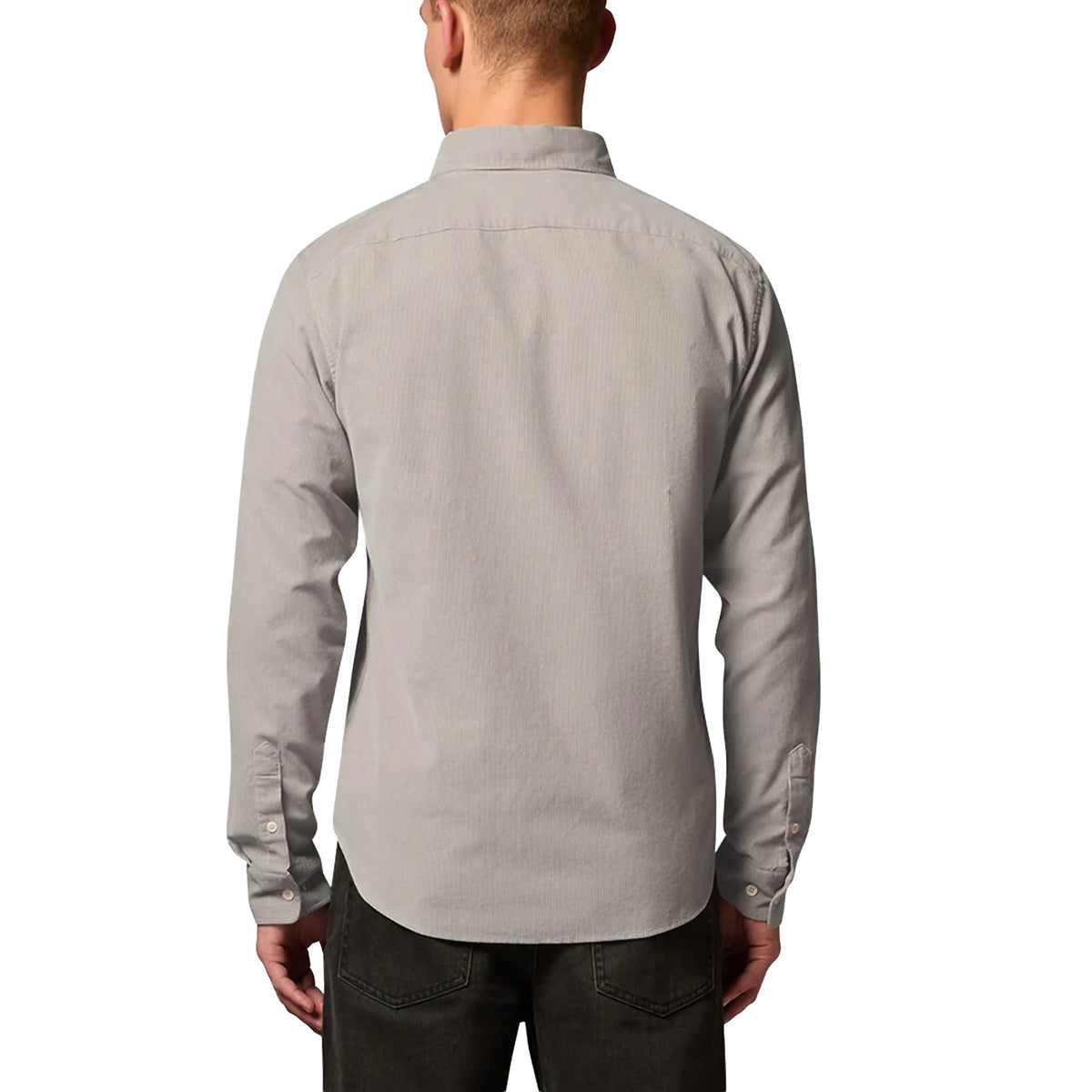 Belstaff - Concrete Grey Street Cotton Corduroy Oxford Shirt L/S SHIRTS Belstaff