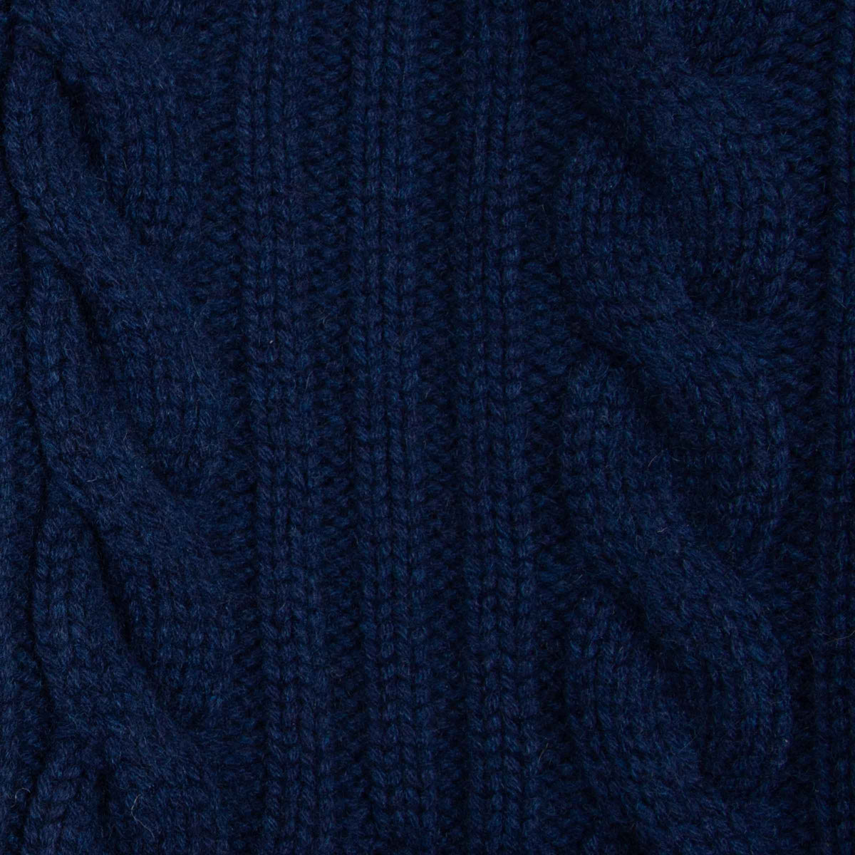 Inchiostro Blue Balmour 8Ply Shawl Collar Cable Cashmere Cardigan CASHMERE Robert Old